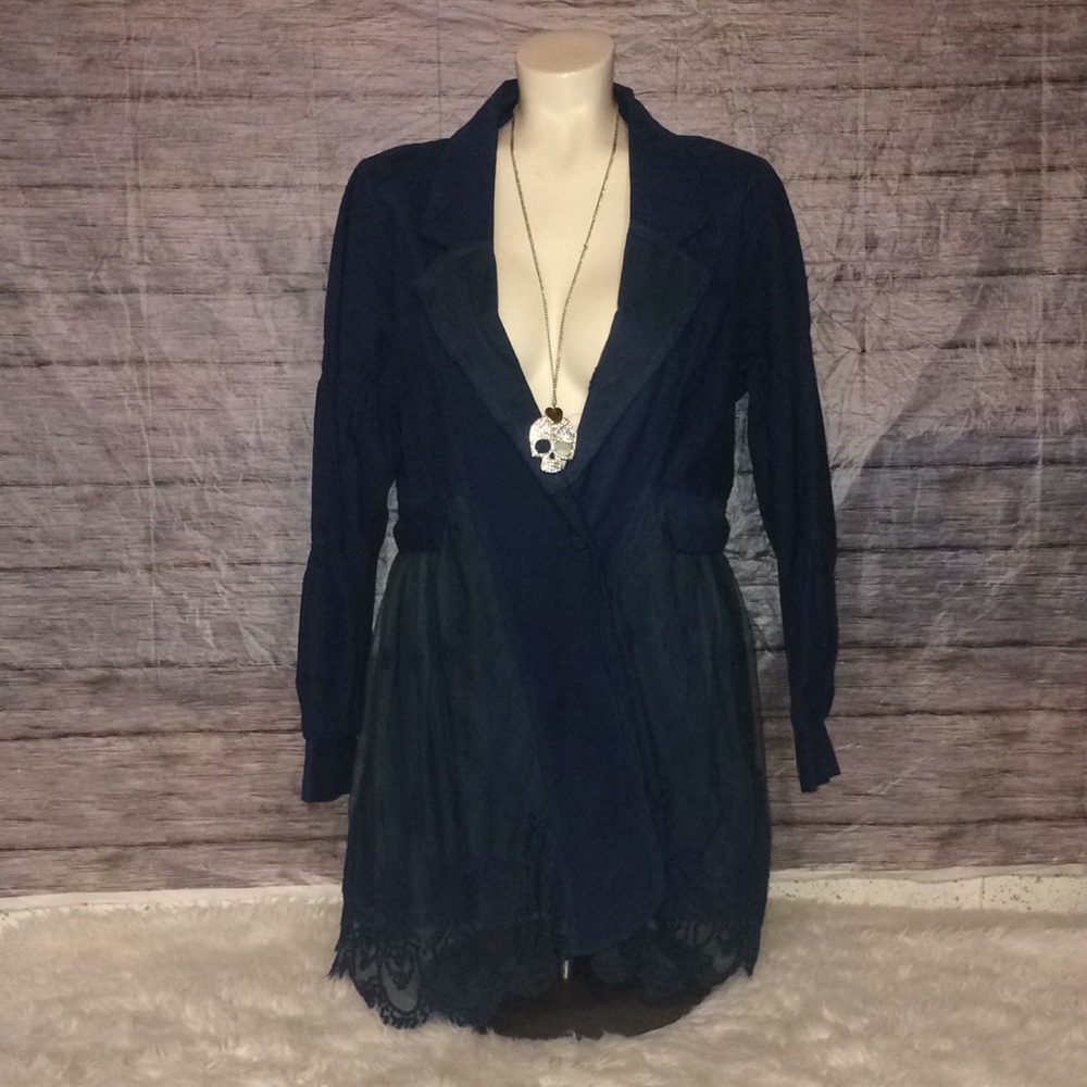 Crosstree Lane Jacket With Lace Detail